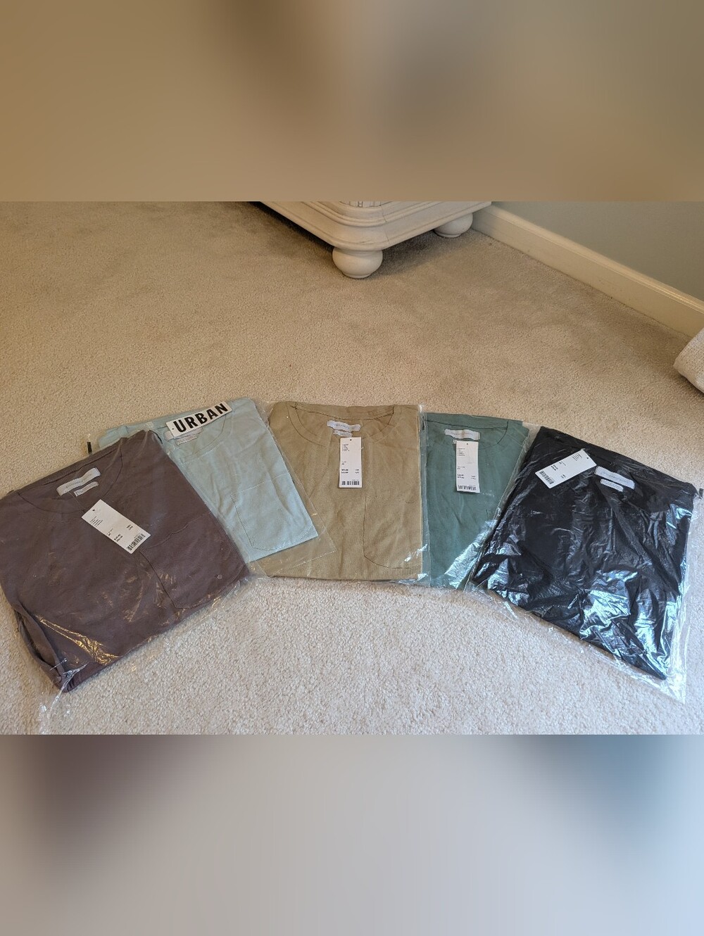 Men's Crew Neck Shirt - Sage Green